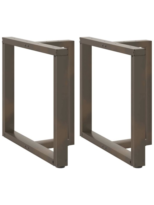 Nohy k jídelnímu stolu ve tvaru t, 2 ks, černé, 80 x 35 x (72-73) cm, ocel