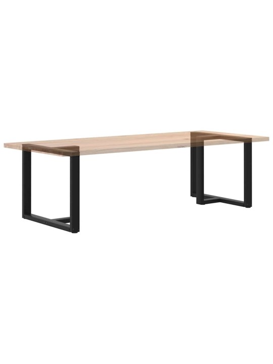 Nohy k jídelnímu stolu ve tvaru T, 2 ks, černé, 90 x 35 x (72-73) cm, ocel