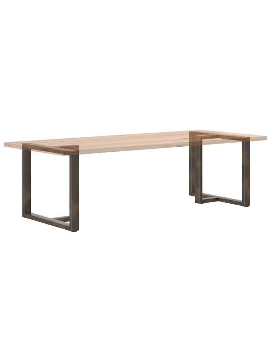 Nohy k jídelnímu stolu ve tvaru t, 2 ks, černé, 100 x 35 x (72-73) cm, ocel