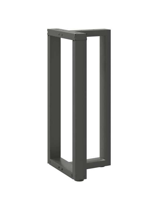 Nohy barového stolu ve tvaru t, 2 ks, antracitové, 50 x 35 x (90-91) cm, ocel