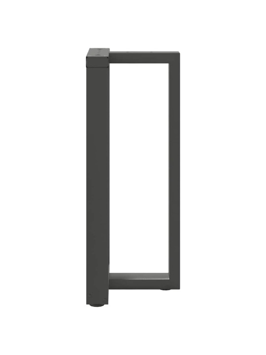 Nohy barového stolu ve tvaru t, 2 ks, antracitové, 50 x 35 x (90-91) cm, ocel