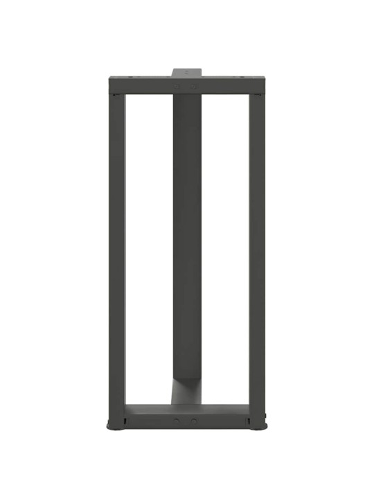 Nohy barového stolu ve tvaru t, 2 ks, antracitové, 50 x 35 x (90-91) cm, ocel