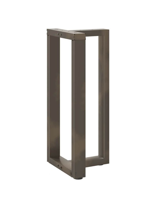 Nohy barového stolu ve tvaru t, 2 ks, černé, 50 x 35 x (90-91) cm, ocel