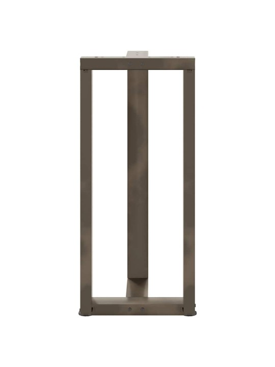 Nohy barového stolu ve tvaru t, 2 ks, černé, 50 x 35 x (90-91) cm, ocel