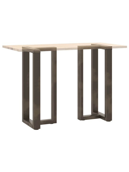 Nohy barového stolu ve tvaru t, 2 ks, černé, 50 x 35 x (90-91) cm, ocel