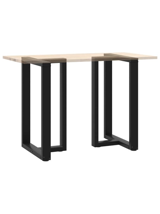 Nohy barového stolu ve tvaru T, 2 ks, černé, 60 x 35 x (90-91) cm, ocel