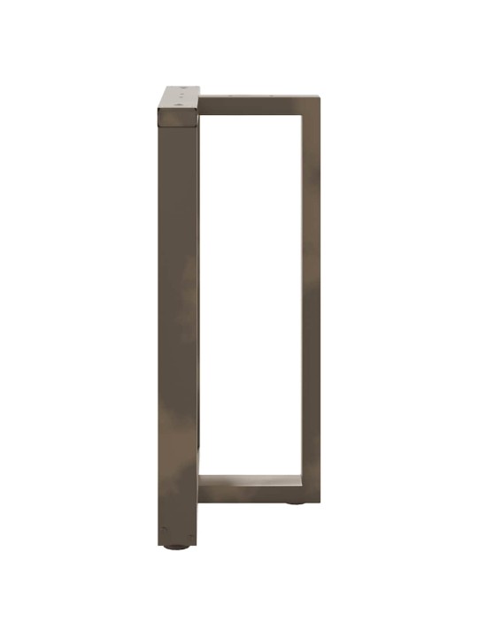 Nohy barového stolu ve tvaru t, 2 ks, černé, 60 x 35 x (90-91) cm, ocel