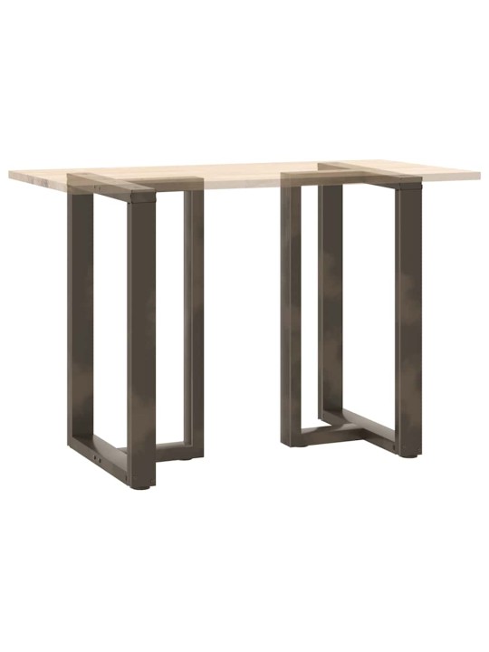 Nohy barového stolu ve tvaru t, 2 ks, černé, 60 x 35 x (90-91) cm, ocel