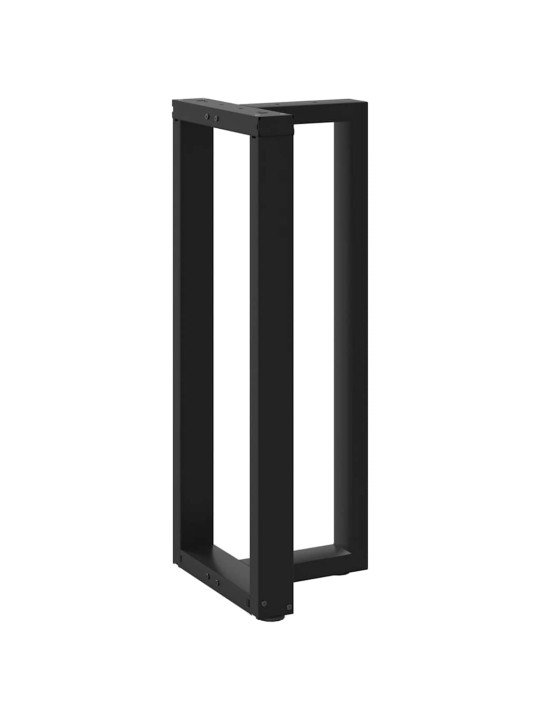 Nohy barového stolu ve tvaru T, 2 ks, černé, 50 x 35 x (100-101) cm, ocel