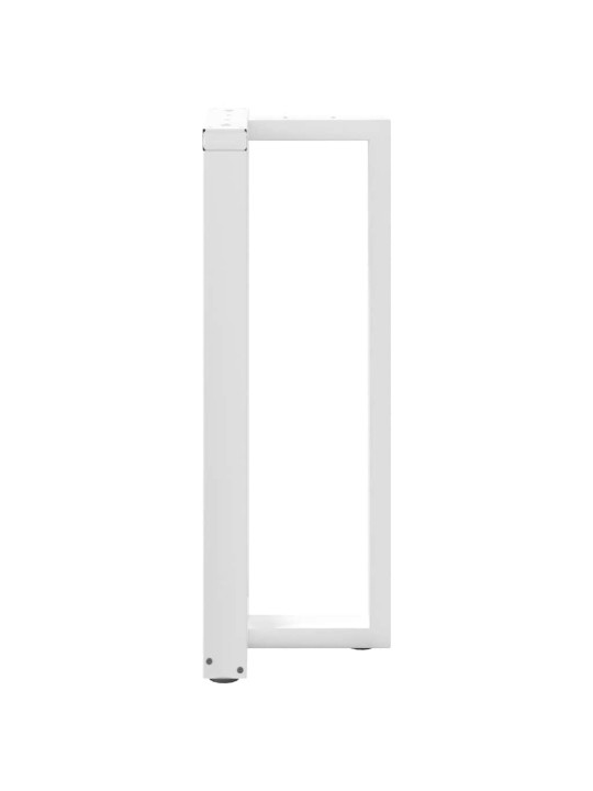 Nohy barového stolu ve tvaru t, 2 ks, bílé, 50 x 35 x (100-101) cm, ocel