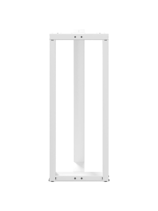 Nohy barového stolu ve tvaru t, 2 ks, bílé, 50 x 35 x (100-101) cm, ocel