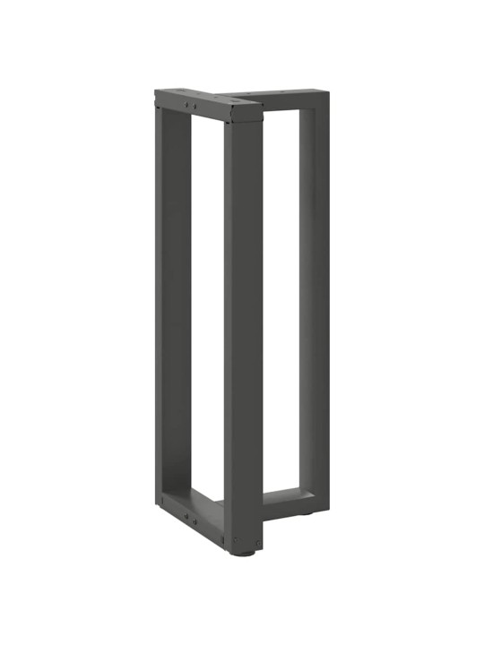 Nohy barového stolu ve tvaru t, 2 ks, antracitové, 50 x 35 x (100-101) cm, ocel