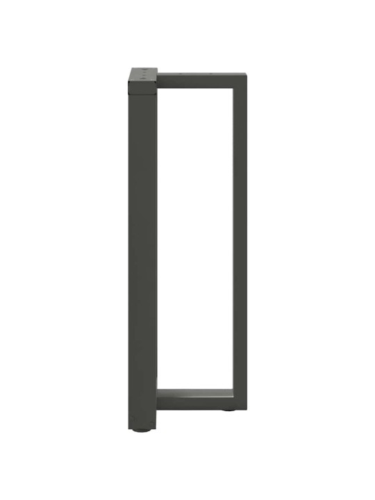 Nohy barového stolu ve tvaru t, 2 ks, antracitové, 50 x 35 x (100-101) cm, ocel