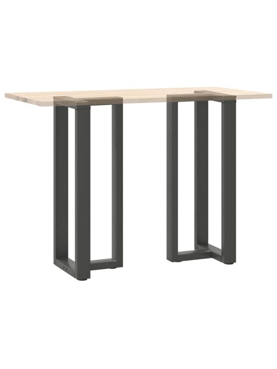 Nohy barového stolu ve tvaru t, 2 ks, antracitové, 50 x 35 x (100-101) cm, ocel