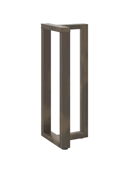 Nohy barového stolu ve tvaru t, 2 ks, černé, 50 x 35 x (100-101) cm, ocel