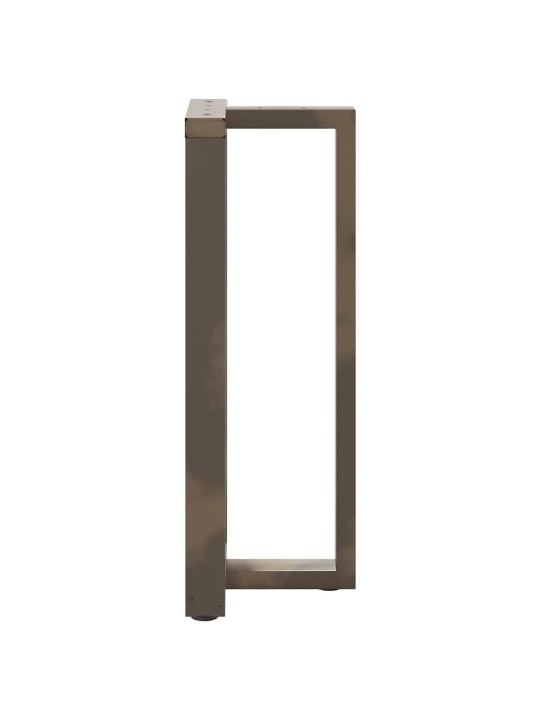 Nohy barového stolu ve tvaru t, 2 ks, černé, 50 x 35 x (100-101) cm, ocel