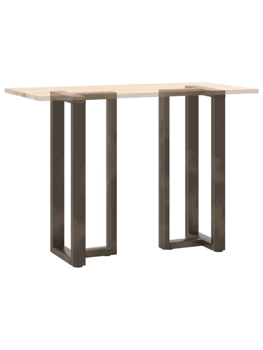 Nohy barového stolu ve tvaru t, 2 ks, černé, 50 x 35 x (100-101) cm, ocel