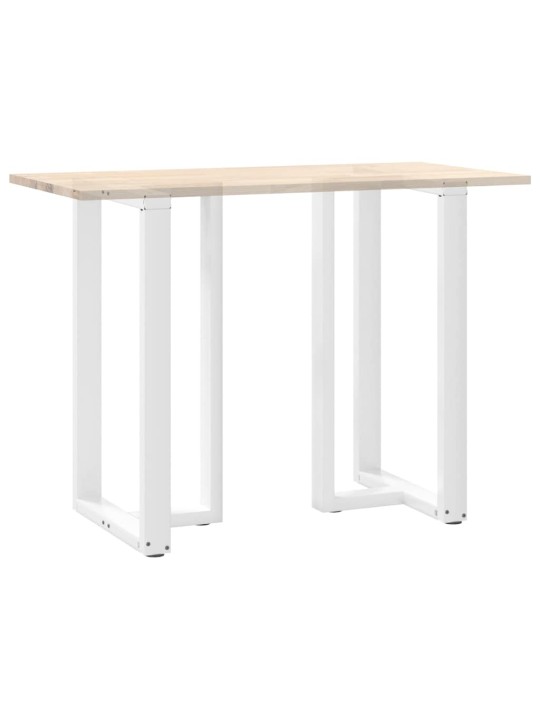 Nohy barového stolu ve tvaru t, 2 ks, bílé, 60 x 35 x (100-101) cm, ocel