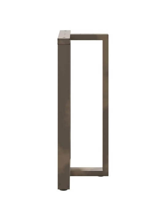 Nohy barového stolu ve tvaru t, 2 ks, černé, 60 x 35 x (100-101) cm, ocel