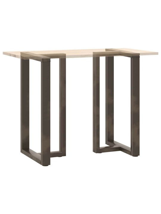 Nohy barového stolu ve tvaru t, 2 ks, černé, 60 x 35 x (100-101) cm, ocel