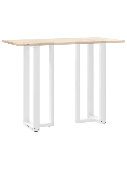 Nohy barového stolu ve tvaru t, 2 ks, bílé, 40 x 35 x (110-111) cm, ocel
