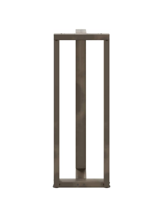 Nohy barového stolu ve tvaru t, 2 ks, černé, 40 x 35 x (110-111) cm, ocel