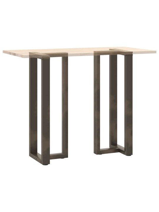 Nohy barového stolu ve tvaru t, 2 ks, černé, 40 x 35 x (110-111) cm, ocel