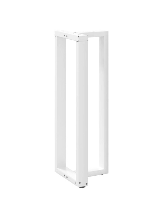 Nohy barového stolu ve tvaru t, 2 ks, bílé, 50 x 35 x (110-111) cm, ocel