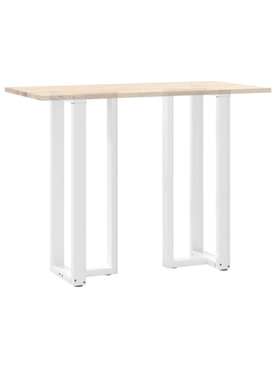 Nohy barového stolu ve tvaru t, 2 ks, bílé, 50 x 35 x (110-111) cm, ocel