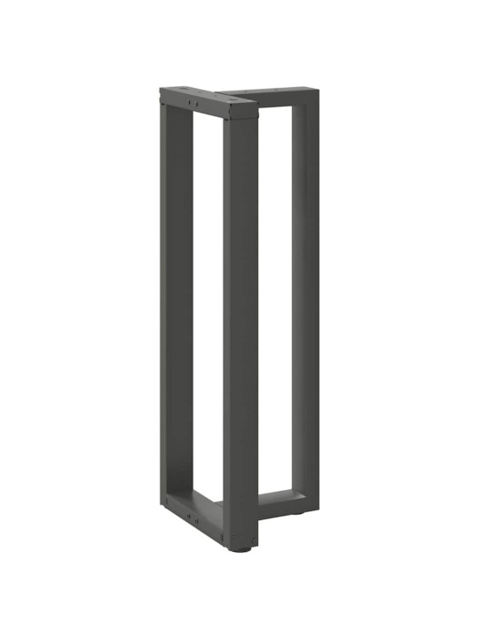Nohy barového stolu ve tvaru t, 2 ks, antracitové, 50 x 35 x (110-111) cm, ocel