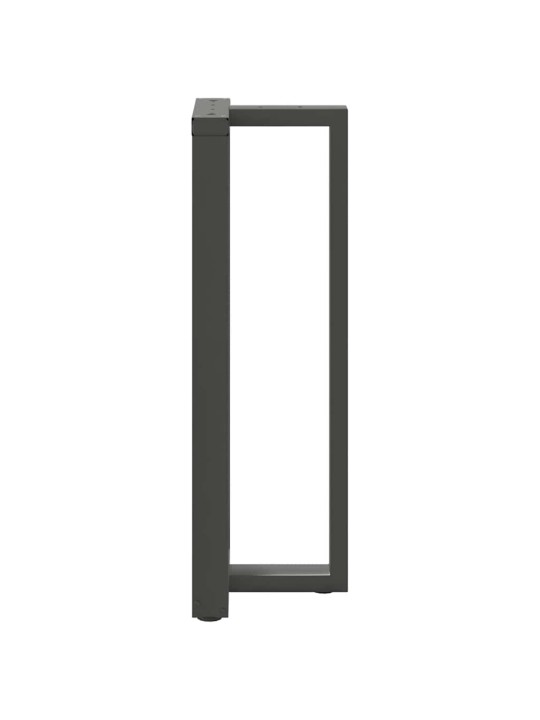 Nohy barového stolu ve tvaru t, 2 ks, antracitové, 50 x 35 x (110-111) cm, ocel