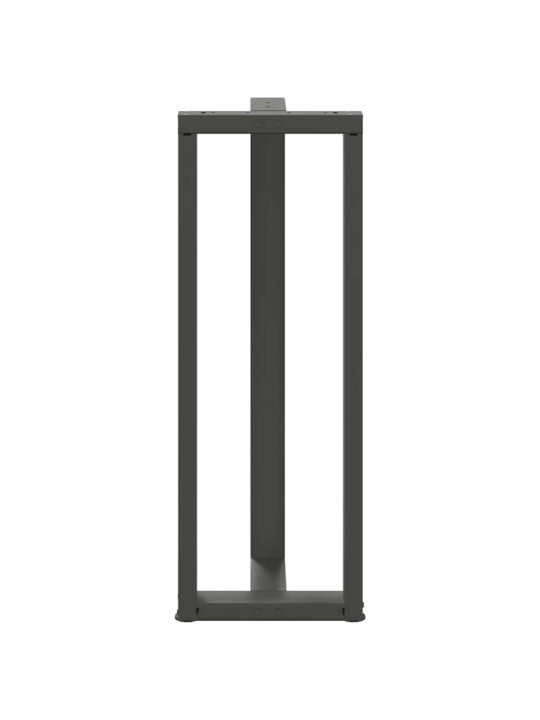 Nohy barového stolu ve tvaru t, 2 ks, antracitové, 50 x 35 x (110-111) cm, ocel