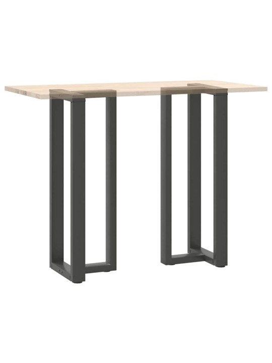 Nohy barového stolu ve tvaru t, 2 ks, antracitové, 50 x 35 x (110-111) cm, ocel