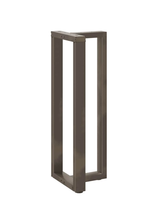 Nohy barového stolu ve tvaru t, 2 ks, černé, 50 x 35 x (110-111) cm, ocel