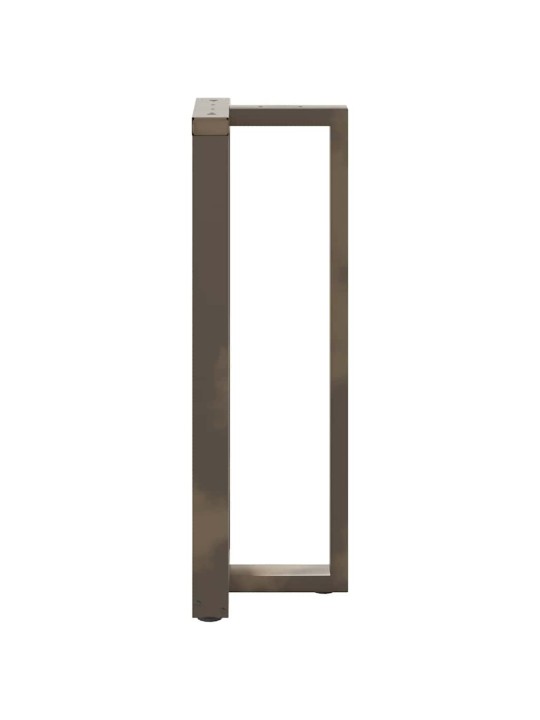 Nohy barového stolu ve tvaru t, 2 ks, černé, 50 x 35 x (110-111) cm, ocel