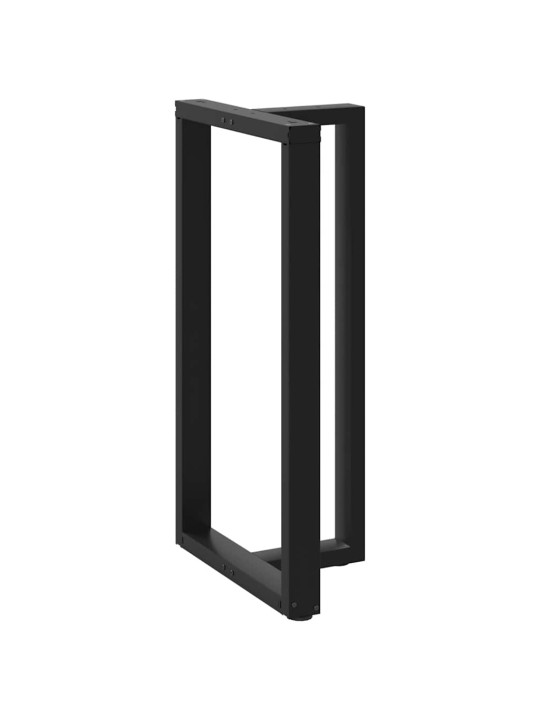 Nohy barového stolu ve tvaru T, 2 ks, černé, 60 x 35 x (110-111) cm, ocel