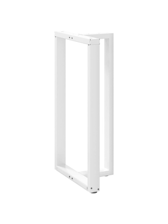 Nohy barového stolu ve tvaru t, 2 ks, bílé, 60 x 35 x (110-111) cm, ocel