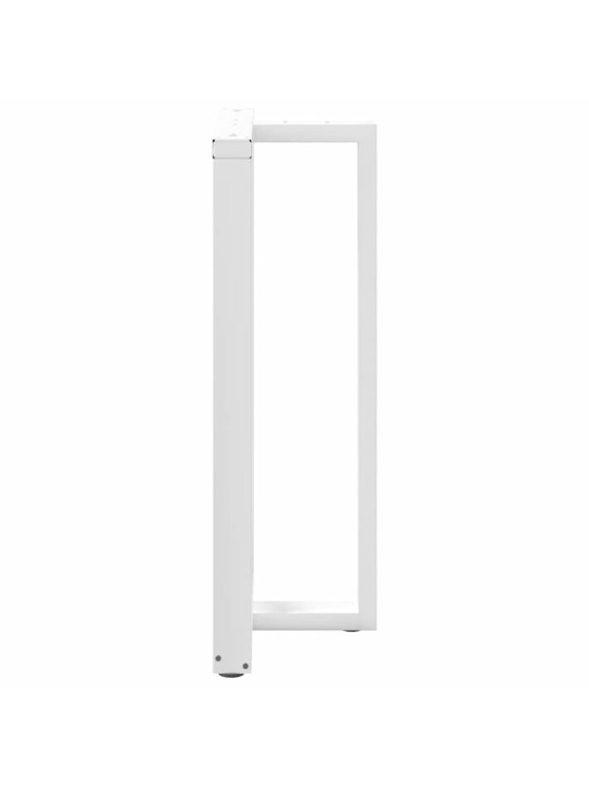 Nohy barového stolu ve tvaru t, 2 ks, bílé, 60 x 35 x (110-111) cm, ocel
