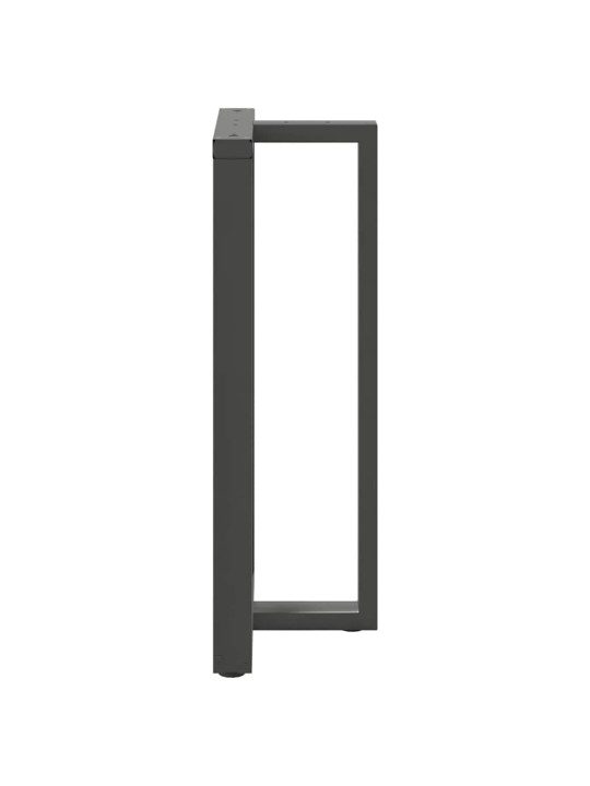Nohy barového stolu ve tvaru t, 2 ks, antracitové, 60 x 35 x (110-111) cm, ocel