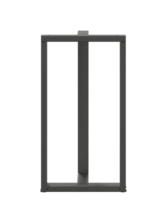 Nohy barového stolu ve tvaru t, 2 ks, antracitové, 60 x 35 x (110-111) cm, ocel