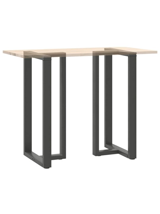 Nohy barového stolu ve tvaru t, 2 ks, antracitové, 60 x 35 x (110-111) cm, ocel