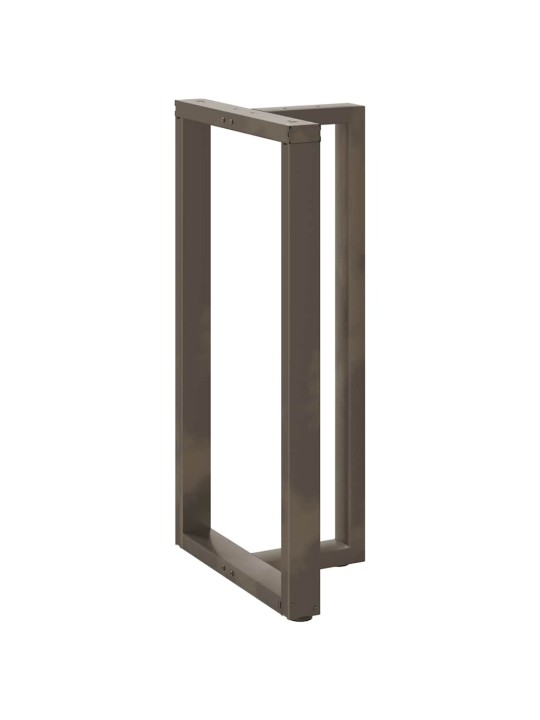 Nohy barového stolu ve tvaru t, 2 ks, černé, 60 x 35 x (110-111) cm, ocel