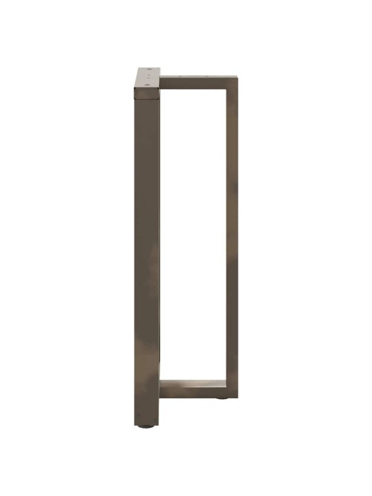 Nohy barového stolu ve tvaru t, 2 ks, černé, 60 x 35 x (110-111) cm, ocel