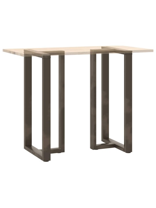 Nohy barového stolu ve tvaru t, 2 ks, černé, 60 x 35 x (110-111) cm, ocel
