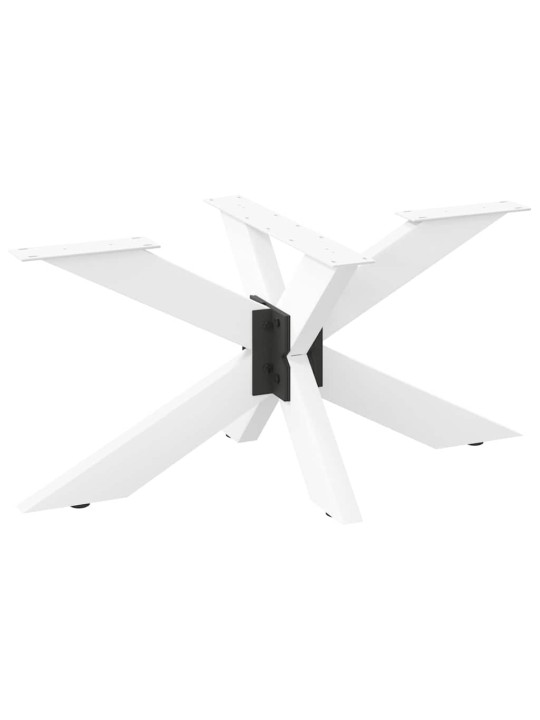 Noha konferenčního stolku ve tvaru pavouka bílá 98 x 58 x (42-43) cm ocel