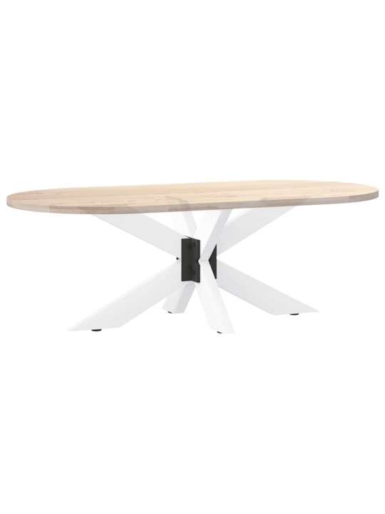Noha konferenčního stolku ve tvaru pavouka bílá 98 x 58 x (42-43) cm ocel