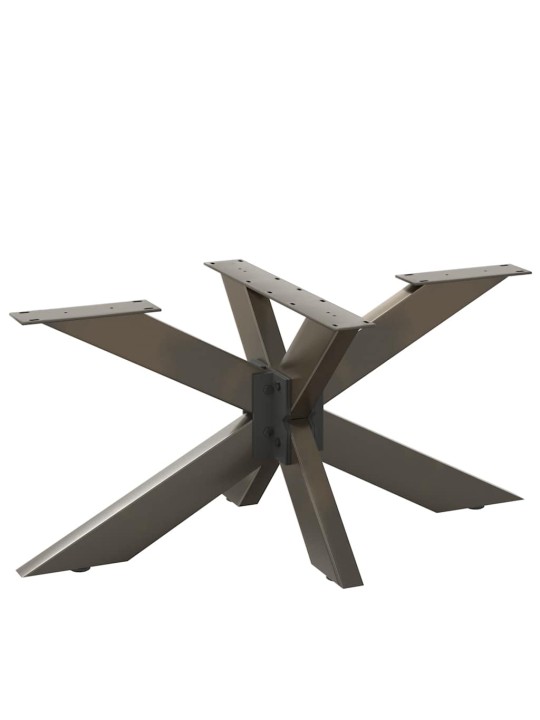 Noha konferenčního stolku ve tvaru pavouka černá 98 x 58 x (42-43) cm ocel