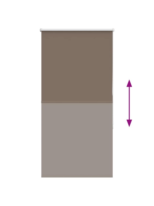 Roleta zatemňovací káva 80x130 cm šířka látky 75,7 cm polyester