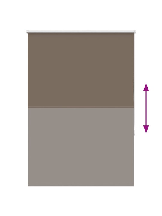 Roleta zatemňovací káva 90x130 cm šířka látky 85,7 cm polyester