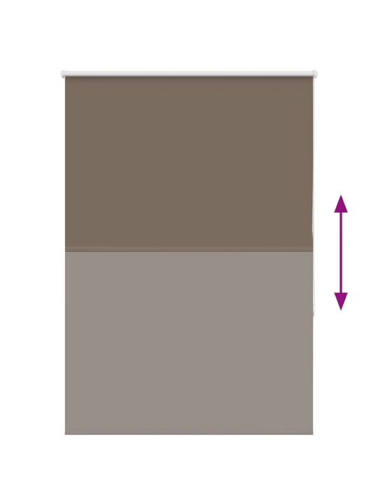 Roleta zatemňovací káva 105x130cm šířka látky 100,7cm polyester